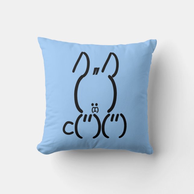 ASCII Rabbit Cushion (Front)
