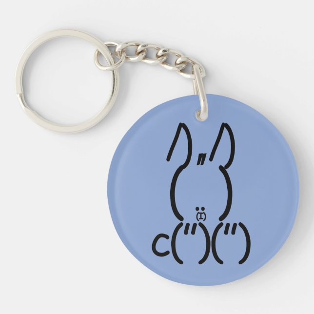 ASCII Rabbit Key Ring (Front)