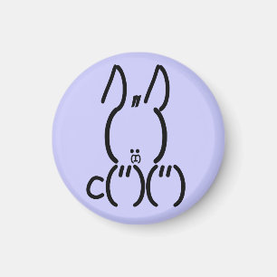 ASCII Rabbit Magnet