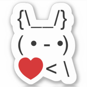 ASCII Text Art Bunny Rabbit Take Heart Back