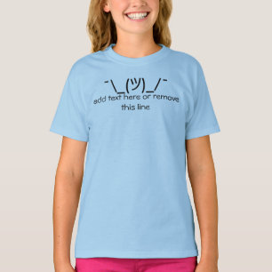 ASCII text shrug T-Shirt