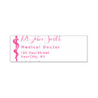 Asclepius Modern Script Medical Return Address Sel