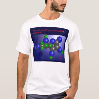 Ascorbic Acid Molecule (front) T-Shirt