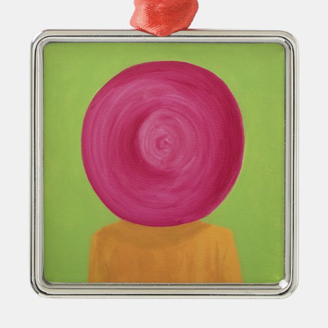 Ascot Hat Metal Tree Decoration (Front)