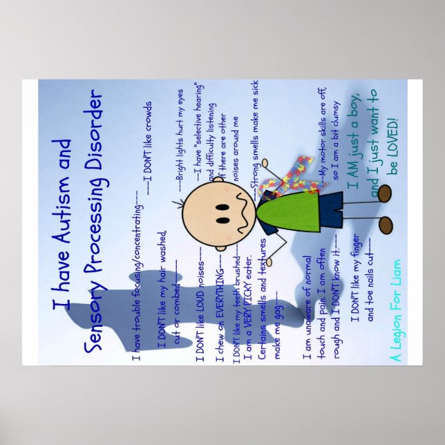 ASD and SPD boy Poster (Front)