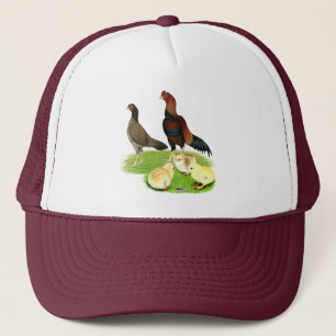 Aseel Wheaten Chicken Family Trucker Hat