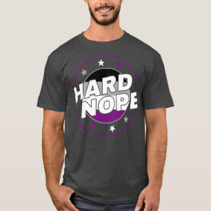 Asexual Ace Hard Nope Funny LGBT T-Shirt