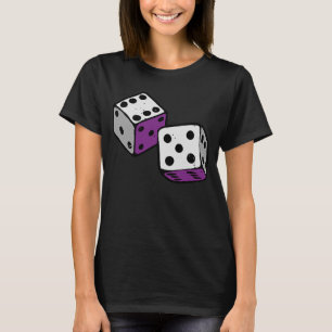 Asexual Ace Pride LGBTQ LGBT Dice Gambling Subtle T-Shirt