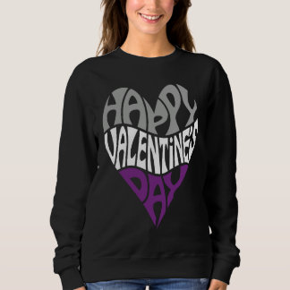 Asexual Ace Pride Valentine's Day LGBTQ LGBT Sweatshirt