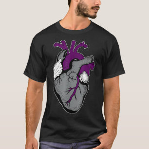 Asexual Anatomy Heart LGBTQ Month Gay Rights Pride T-Shirt