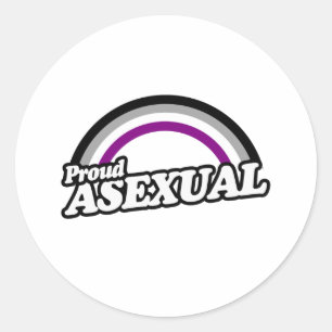 Asexual and Proud Classic Round Sticker
