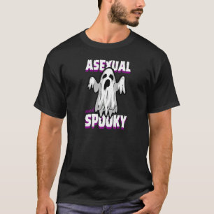 Asexual And Spooky Cute Ace Ghost Halloween T-Shirt