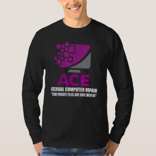 Asexual Asexual Computer Repair Asexual Flag Ace T-Shirt