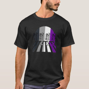 Asexual Astronaut Lgbt Q Retro Space Man Ace Pride T-Shirt