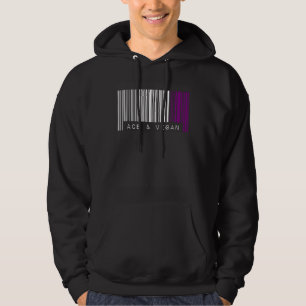Asexual Barcode Pride Ace And Vegan Cute Aesthetic Hoodie