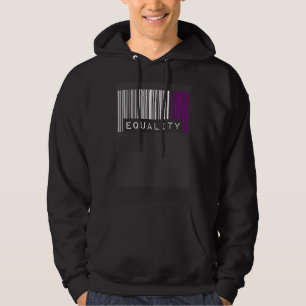 Asexual Barcode Pride Equality Cute Ace Aesthetic  Hoodie