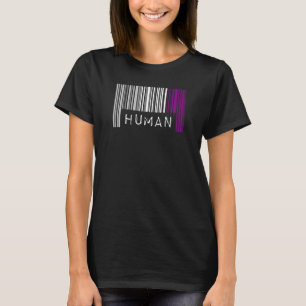 Asexual Barcode Pride Human Cute Ace Aesthetic Lgb T-Shirt