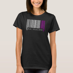 Asexual Barcode Pride San Francisco California Cut T-Shirt