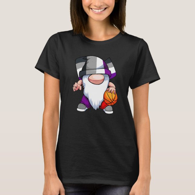 Asexual Basketball Daddy Gnome Lgbt Q Asexuality A T-Shirt (Front)