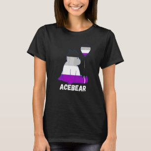 Asexual Bear Alone Ace Balloon Asexuality Asexual T-Shirt