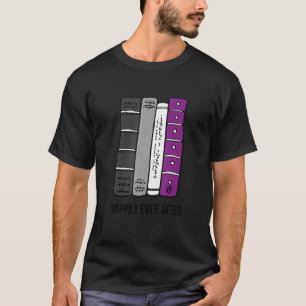 Asexual Bookworm Ace Pride Book Lover Proud Asexua T-Shirt