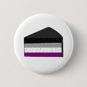 Asexual Cake 6 Cm Round Badge
