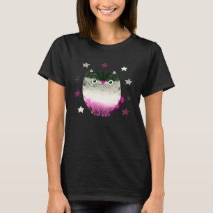 Asexual Cat Ace Pride LGBTQ+ Equality and Love T-Shirt