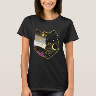 Asexual Cat Heart Ace Pride Flag Lgbt Demisexual G T-Shirt