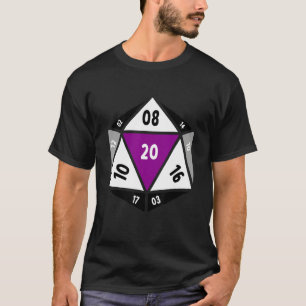 Asexual D20 Dice Ace Pride LGBTQ Gender Equality G T-Shirt