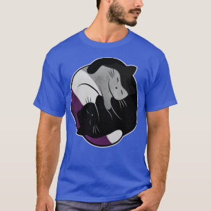 Asexual Eternal Yin Yang Cat T-Shirt