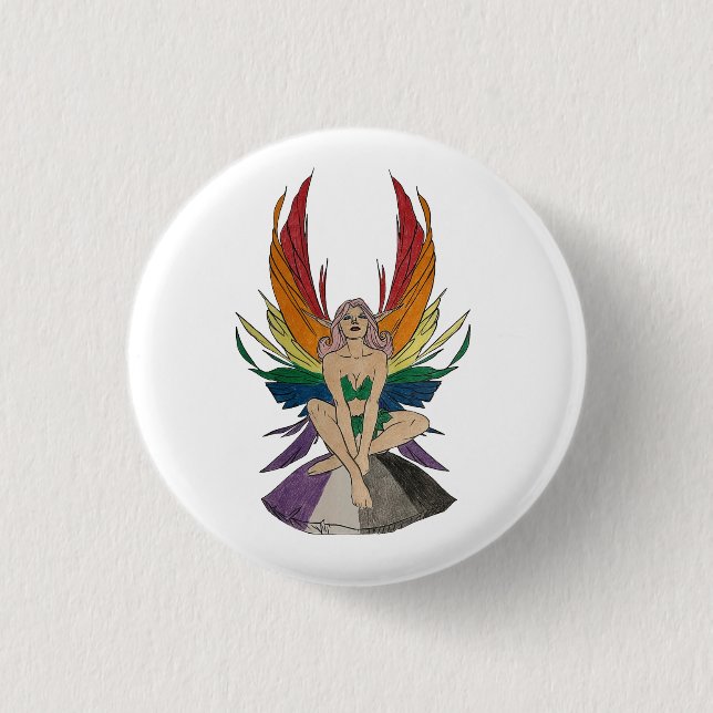 Asexual Faerie 3 Cm Round Badge (Front)