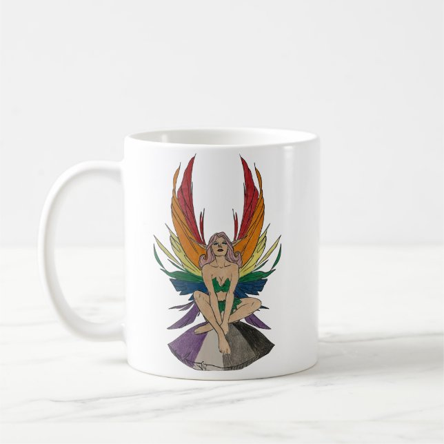 Asexual Faerie Coffee Mug (Left)