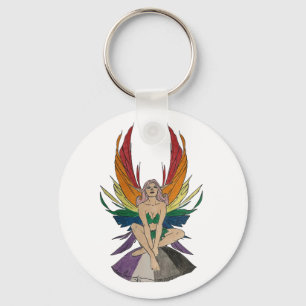 Asexual Faerie Key Ring
