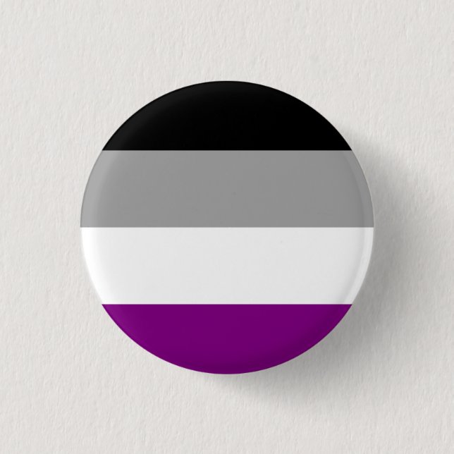 Asexual Flag 3 Cm Round Badge (Front)
