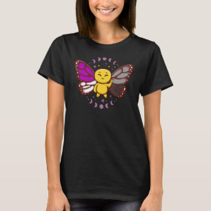 Asexual Flag Ace Monarch Butterfly Insect Subtle P T-Shirt