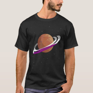 Asexual Flag Ace Pride Month Saturn Equality Lgbt  T-Shirt