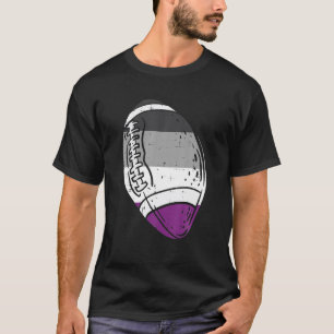 Asexual Flag American Football LGBT Ace Pride T-Shirt