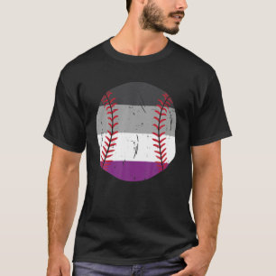 Asexual Flag Baseball LGBT Pride Month Ace Pride T-Shirt