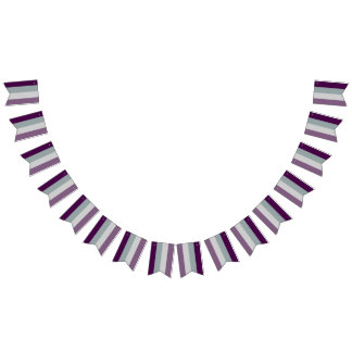 Asexual Flag Bunting Banner LGBT Party