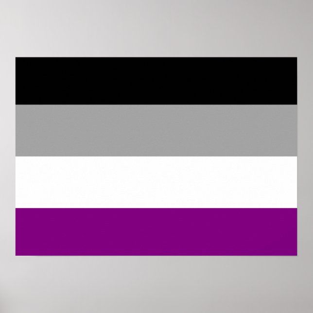 ASEXUAL FLAG ORIGINAL -.png Poster (Front)