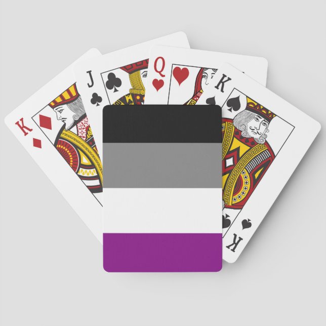 asexual flag playing cards (Back)