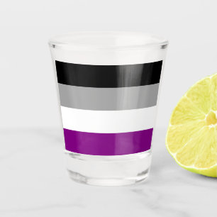 Asexual Flag Shot glass