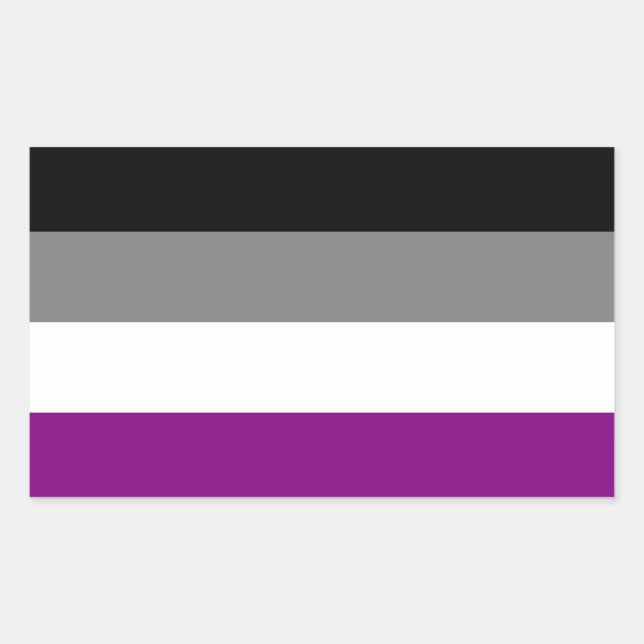 Asexual flag sticker (Front)