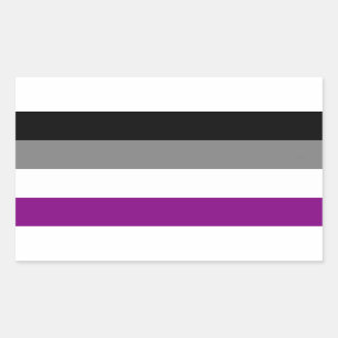 Asexual flag sticker