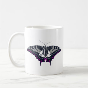 Asexual Flag Swallowtail Butterfly Coffee Mug