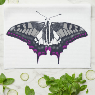Asexual Flag Swallowtail Butterfly Tea Towel