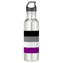 Asexual Flag Water Bottle