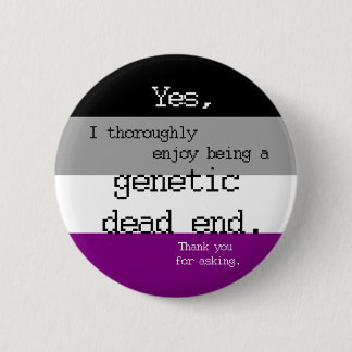 Asexual Genetic Dead End Pin