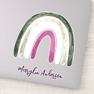ASEXUAL HEARTS & RAINBWS CUSTOM MONOGRAM