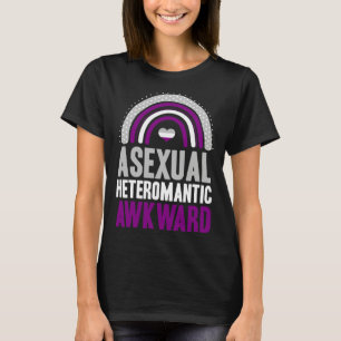 Asexual Heteroromantic Awkward Asexual Pride Bohem T-Shirt